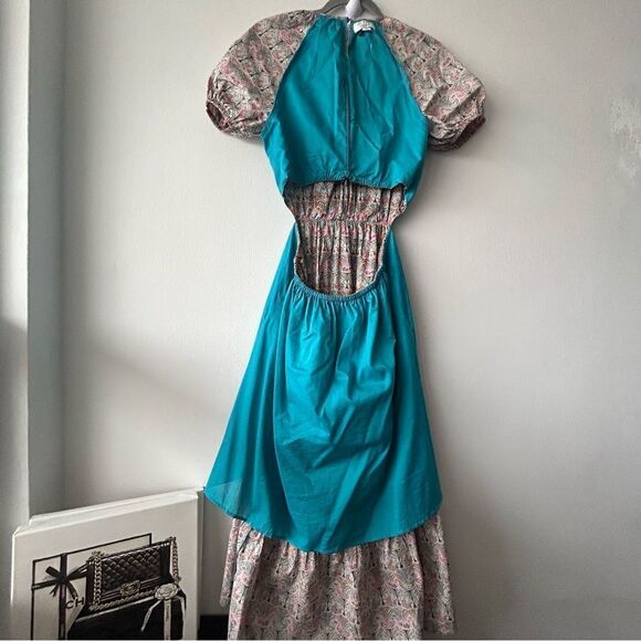 J.Crew Side cutout organic cotton Midi dress in Liberty® Giorgia Duke fabric - Picture 5 of 9